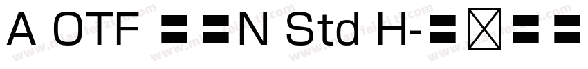 A OTF 墨東N Std H字体转换